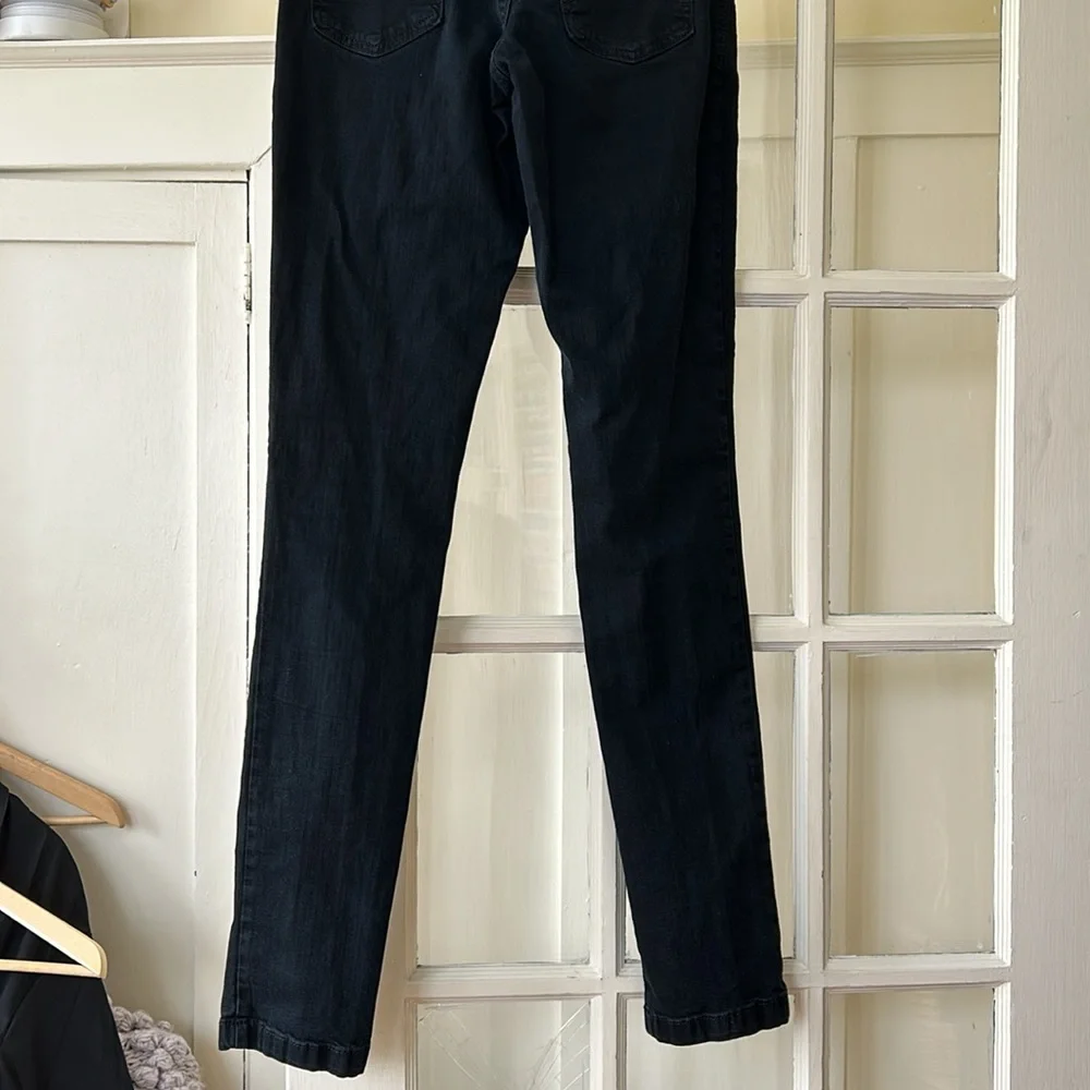 SECOND brand yoga jeans denim stretch black, light wear, size 27 - Picture 13 of 16
